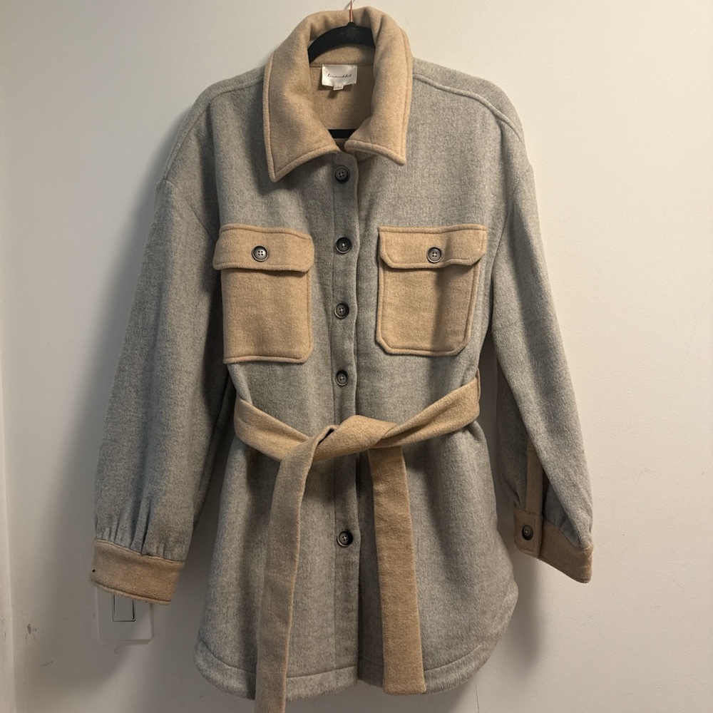 REVOLVE Two-Tone Utility Jacket - image 1